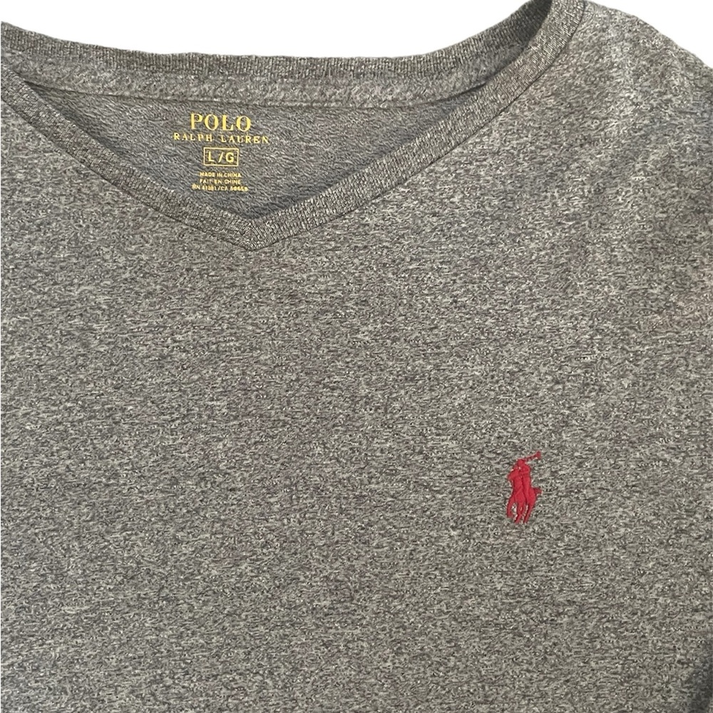 POLO Ralph Lauren Long Sleeve V-Neck T-Shirt-Mens L
